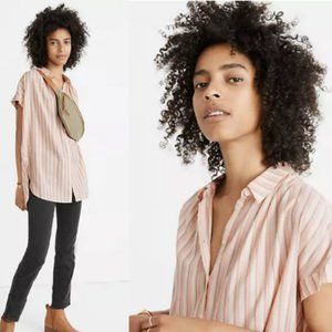 Madewell Central Tunic Shirt in Ackroyd Stripe